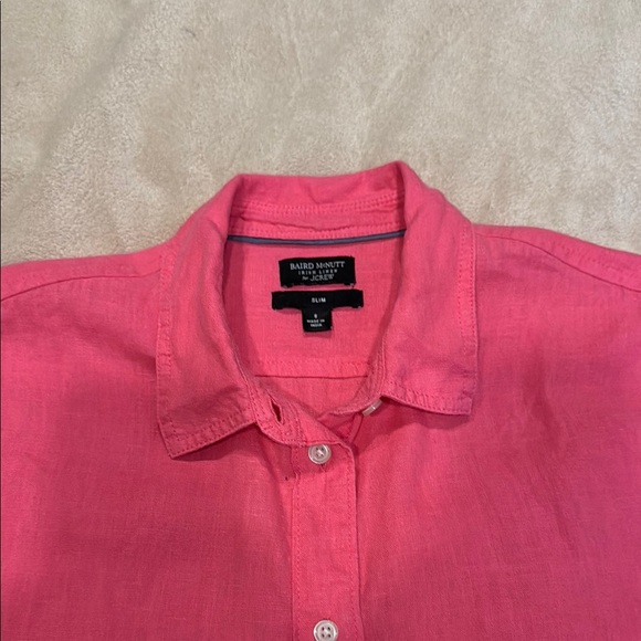 Baird McNutt Pink Linen Shirt - Picture 1 of 3